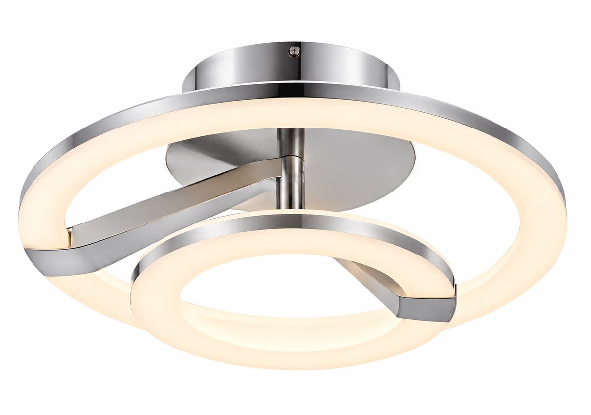 Modern Double-Ring Ceiling Lamps – Layered Circular Design with a Soft LED Glow