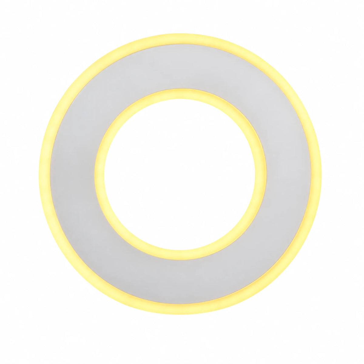 Modern Round Wall Lamp with Layered Ring Design and Soft Halo Lighting