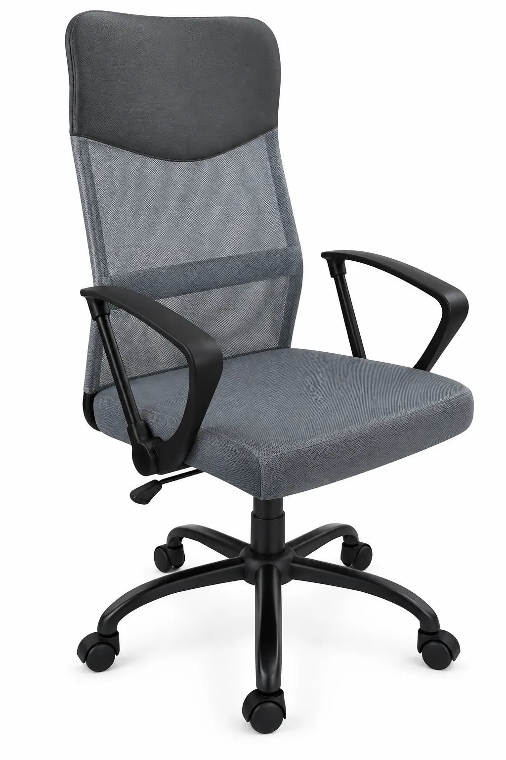 High-Back Office Chair with Padded Headrest, Mesh Back and Multiple Upholstery Options