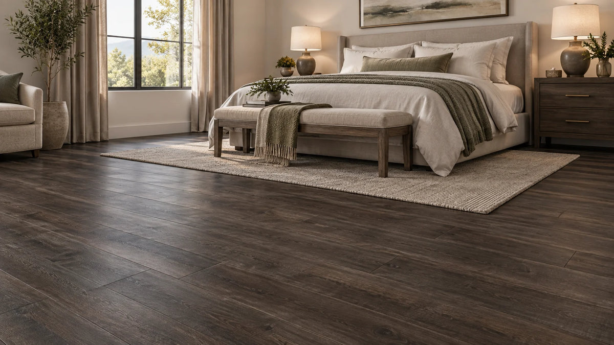 Aurora Oak Wood-Look Flooring – Natural Wood Grain with 7 Color Options and Embossed Texture for SPC/WPC/LVT