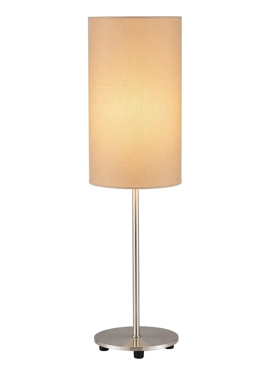 Modern Fabric Floor Lamp – Tall Rectangular Shade with Slim Metal Stand