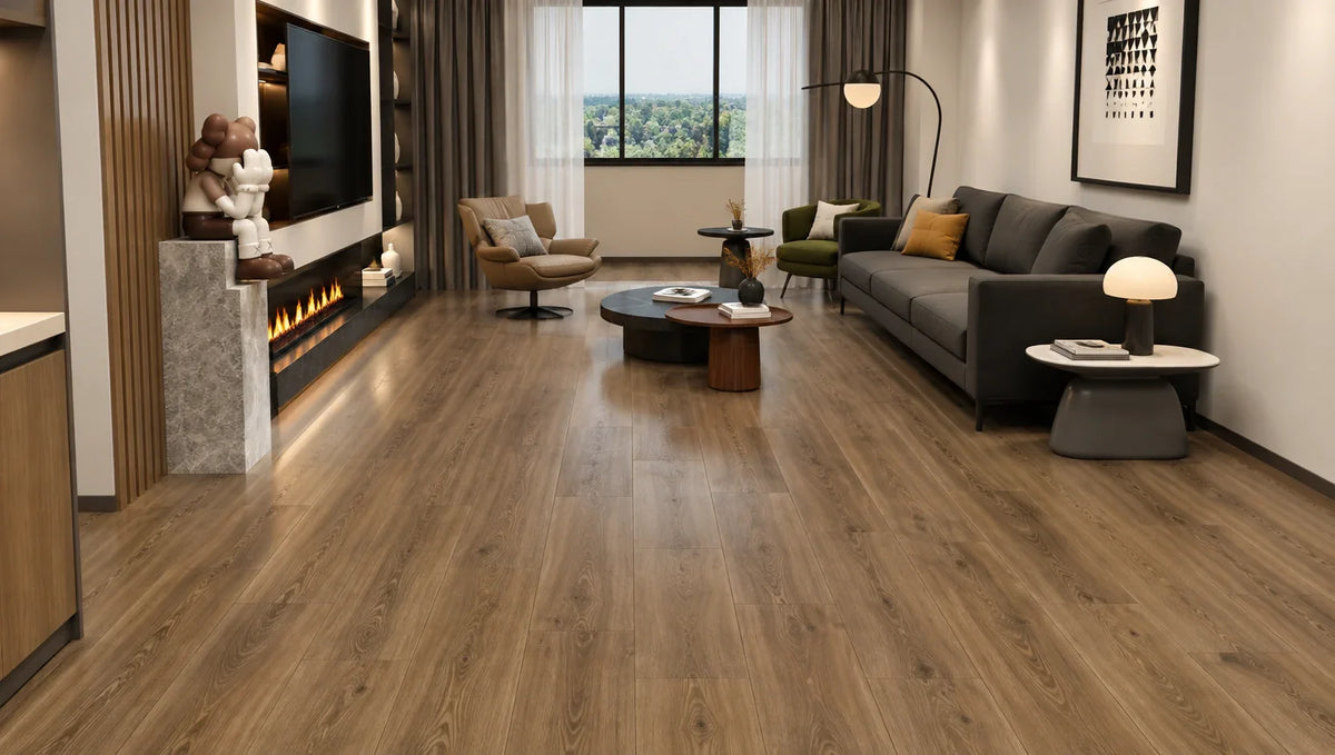 Brown flooring