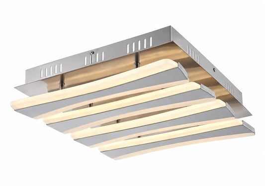 Modern Linear Ceiling Lamps – Layered Wave Design with Integrated Light Bars