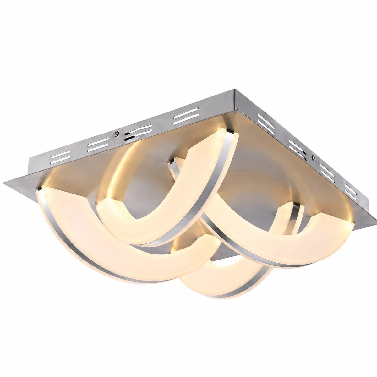 Modern Curved Ceiling Lamps – Sculptural Multi-Arc Design with Soft LED Glow