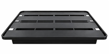 Commercial-Style Platform Bed – A Strong Steel Structure with Broad Support Panels, 1,800 lbs Weight Capacity, 18-Inch Height, Black Finish