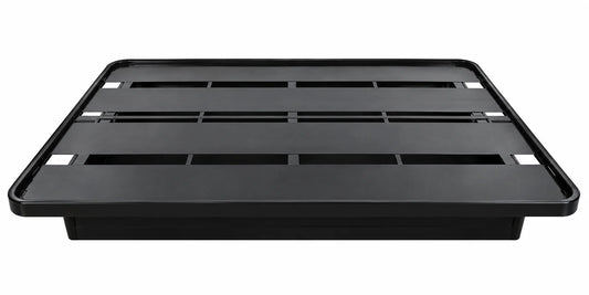 Commercial-Style Platform Bed – A Strong Steel Structure with Broad Support Panels, 1,800 lbs Weight Capacity, 18-Inch Height, Black Finish