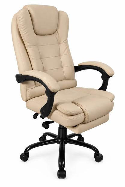 High-Back Executive Office Chair with Padded Backrest, Cushioned Seat and Armrests