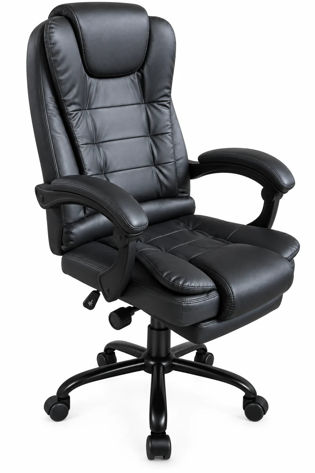 High-Back Executive Office Chair with Padded Backrest, Cushioned Seat and Armrests