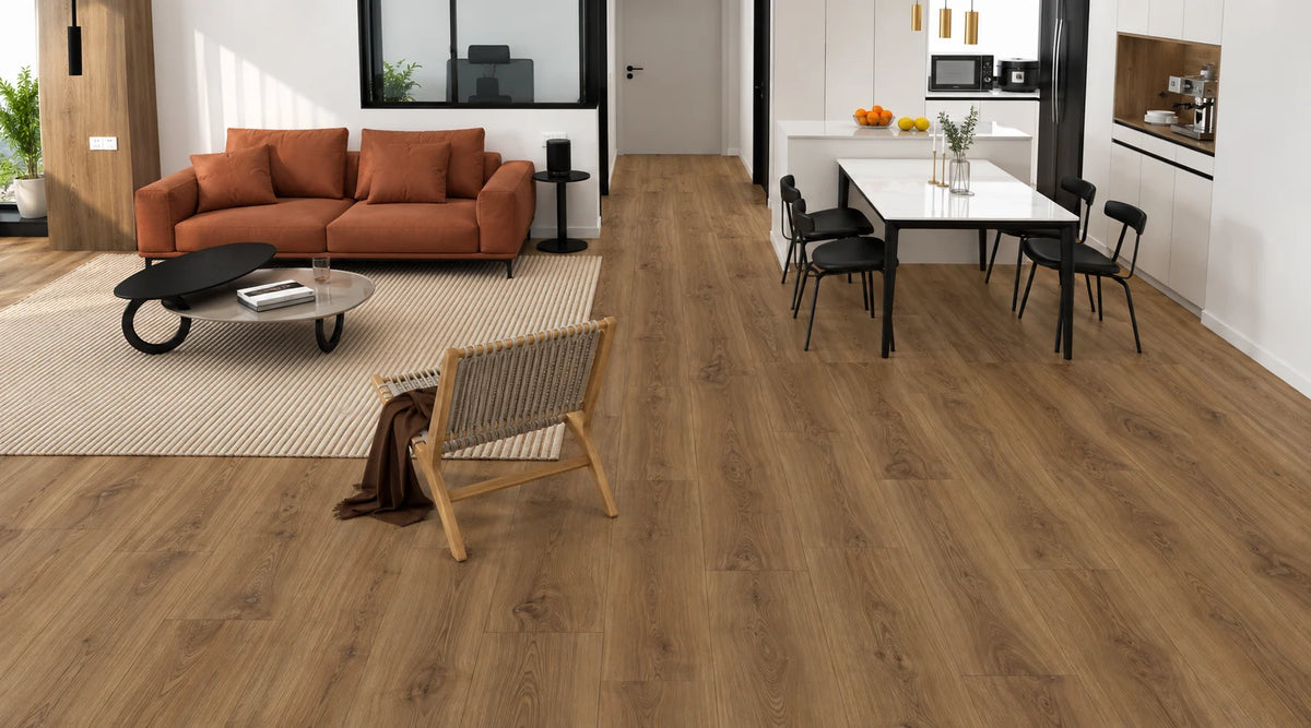 Light Maple Oak Wood-Look Flooring – Natural Wood Grain with Multiple Color Options