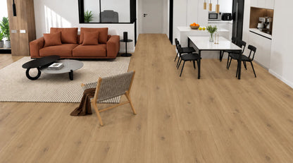 Light Maple Oak Wood-Look Flooring – Natural Wood Grain with Multiple Color Options