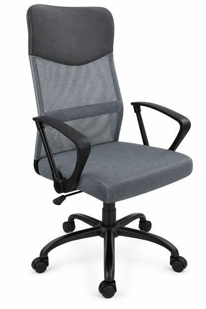 High-Back Office Chair with Padded Headrest, Mesh Back and Multiple Upholstery Options