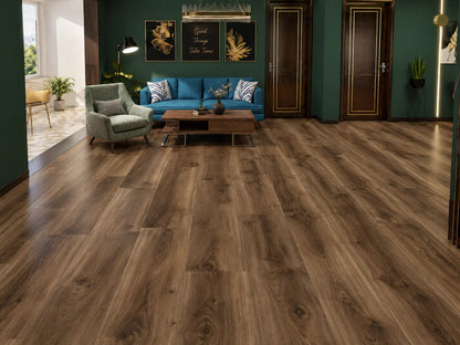 Clemence Oak Wood-Look Flooring – Natural Wood Grain with 6 Color Options and Embossed Texture for SPC/WPC/LVT