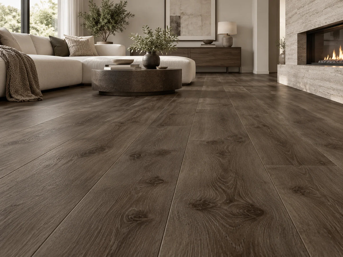 Clemence Oak Wood-Look Flooring – Natural Wood Grain with 6 Color Options and Embossed Texture for SPC/WPC/LVT