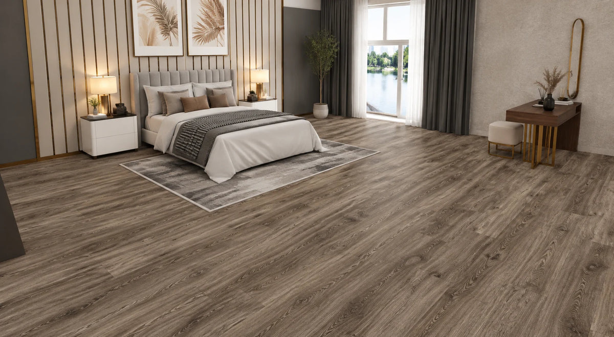 Aurora Oak Wood-Look Flooring – Natural Wood Grain with 7 Color Options and Embossed Texture for SPC/WPC/LVT
