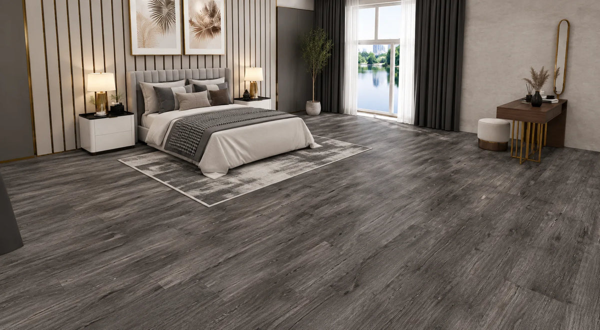 Aurora Oak Wood-Look Flooring – Natural Wood Grain with 7 Color Options and Embossed Texture for SPC/WPC/LVT