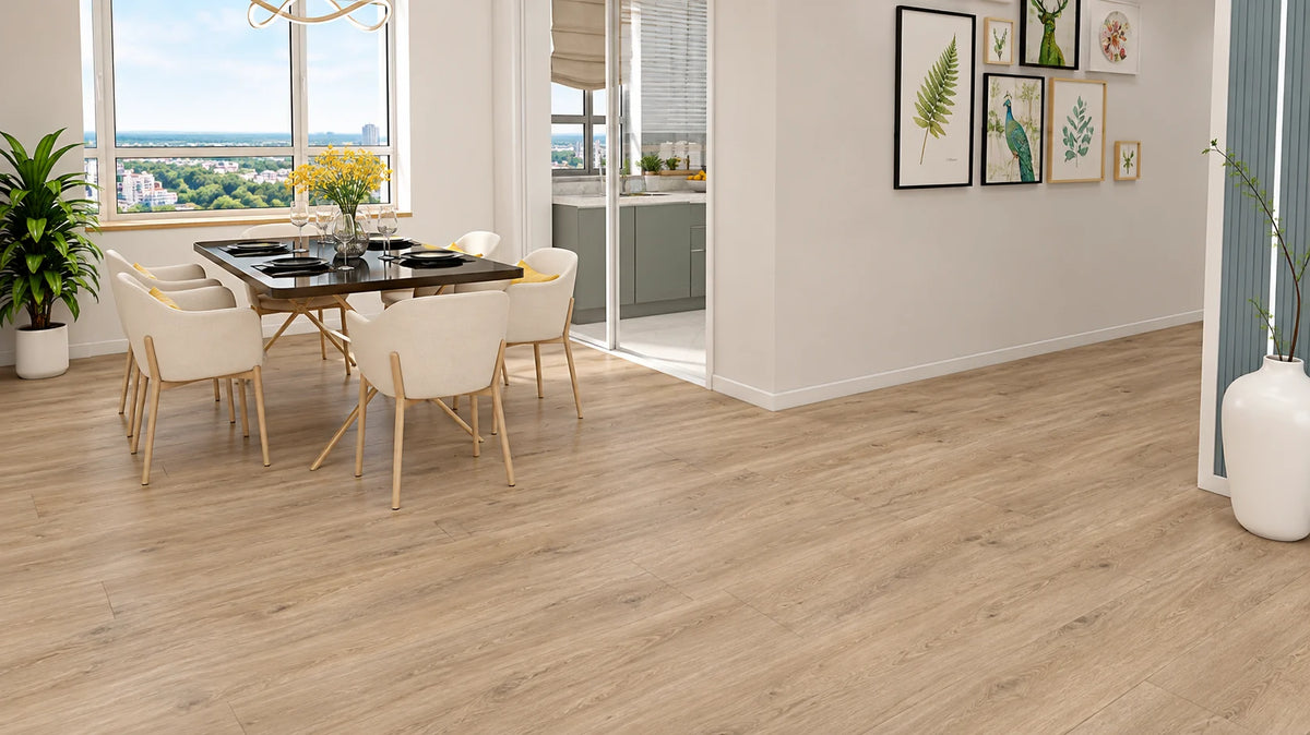 Elara Oak Wood-Look Flooring – Natural Wood Grain with 8 Color Options and Embossed Texture for SPC/WPC/LVT
