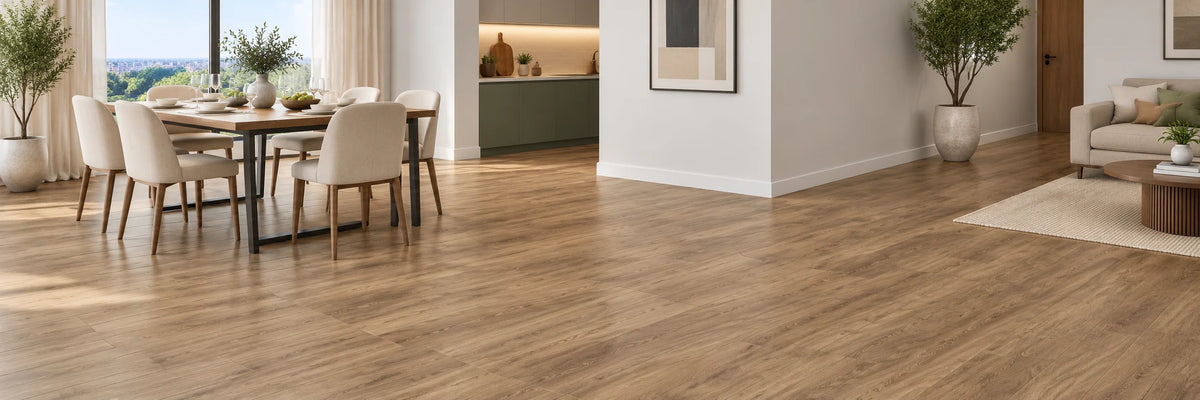 Elara Oak Wood-Look Flooring – Natural Wood Grain with 8 Color Options and Embossed Texture for SPC/WPC/LVT