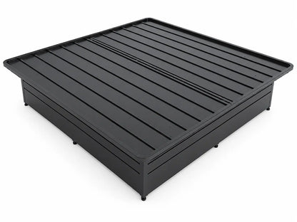 Black Steel Platform Bed Base, 2,500 lbs Weight Capacity, 17-Inch Height, Black Finish